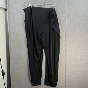 Susan Graver Essentials Liquid Knit Straight Les Pants - Regula Black Size 3X